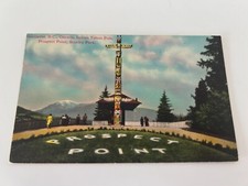 Indian Totem Pole Prospect Point Stanley Park Vancouver BC Canada Postcard
