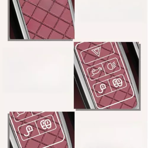 For Land Rover Range Rover Sport Zinc Alloy Leather Car Key Fob Case Cover Bag - Foto 9 di 15