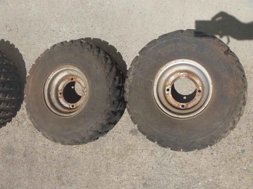 OEM FACTORY 01-06 Polaris Scrambler 90 Front Wheels w/ Kenda Pathfinder Tires - Image 2 of 2