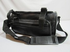 Vintage Black Retro Camera Bag - 80s/90s Style Carrying Case - Shoulder Bag
