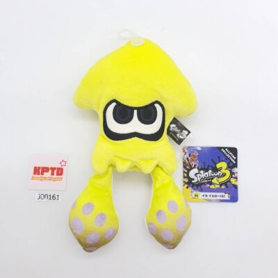 Inkling Yellow Squid J161 Splatoon 3 San-ei 2017 Plush 8'' TAG Toy Doll Japan