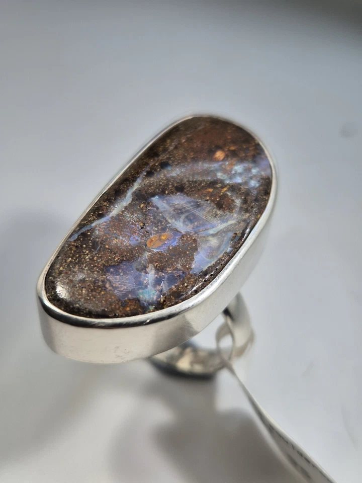 Ring Boulder Opal Boulderopal Silber 925 Ringgröße:59 Australien Unikat 297 - Bild 3 von 4