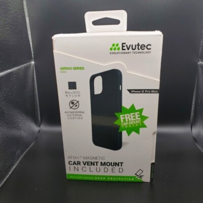 EVUTEC CASE for iPhone 12 Pro Max AFIX+ MAGNETIC Car Vent Mount 2020 6.7''