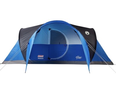 Coleman Montana 8人用テント ブルー Coleman Montana 8 Person Cabin Camping Tent with Hinged Door Blue