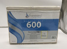 Twin XL Sheet Set, 600 TC,55 Cotton. One Flat, Fitted, One PillowCase