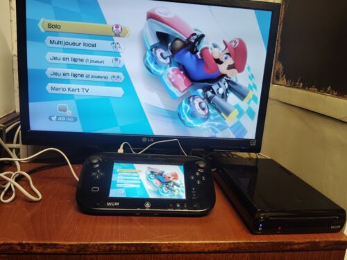 Nintendo Wii U 32 Go Console Mario Kart 8 - Premium Pack - Noir Sans Boîte  - Afbeelding 1 van 13