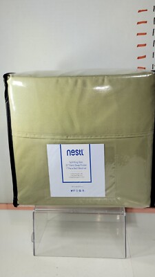 Nestl Extra Deep Pocket Bed Sheet Set 7-Piece Split King Cream