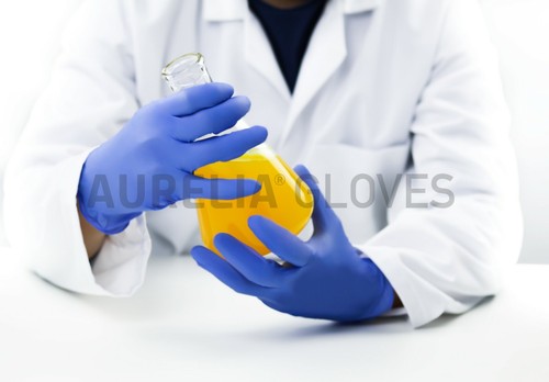 GUANTES MECÁNICOS, NITRILO, DESECHABLES, FUERTES, AGARRE TEXTURIZADO, TALLER DE PINTURA, PULVERIZACIÓN - Imagen 2 de 6