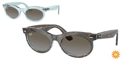 ユウ Ray - Ban Sonnenbrille RB2242 Wayfarer oval 138596 Blau Braun Mann