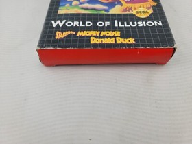 World of Illusion Starring Mickey Cardboard Sega Genesis Complete In Box CIB