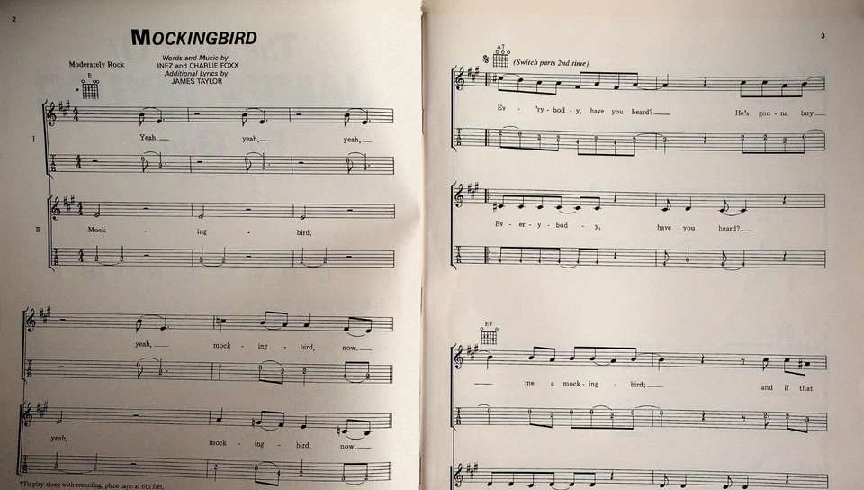 James Taylor The Best Of Guitar Tab Sheet Music Song Book - Image 3 of 4