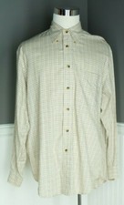 Nautica Button Up Men's Size L Long Sleeve Dress Shirt Casual w/ Pocket  Logo