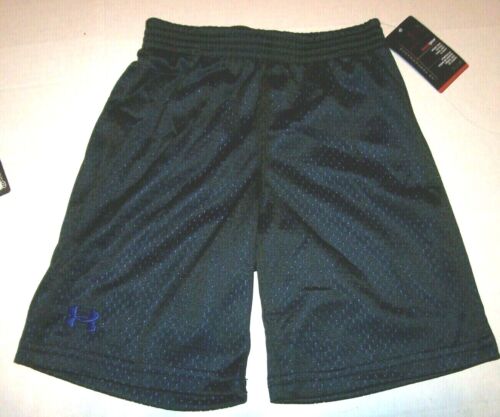 NEW Under Armour 2T elastic waist mesh shorts baby boy black blue lined - Picture 1 of 2