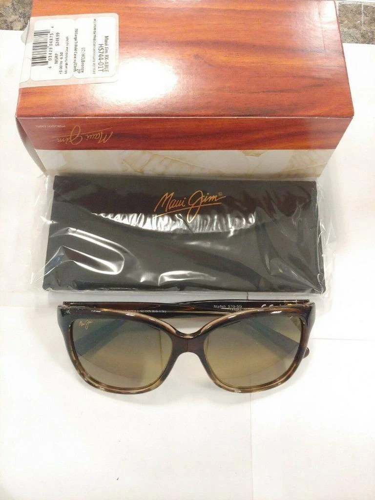 Maui Jim Starfish Polarized Sunglasses HS744-01T Chocolate Tortoise/Bronze  Glass