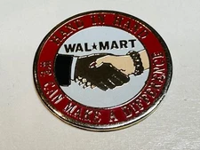 Walmart Wal-Mart Employee Associate Hat Pin Hand in Hand We Can Make Difference