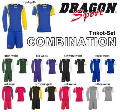 günstiges Trikot-Set  - 2x Trikot Shirt u. 1x Hose - 3 Teile Mod. Combination