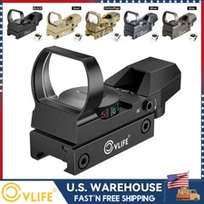 Tactical Holographic RefIex Green Red Dot Sight 4 Reticle - 20mm Picatinny Rails