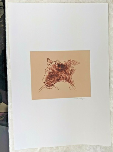 Disney Art Director Jean Paul Orpinas Lion Print Signed by the Artist - Picture 4 of 4