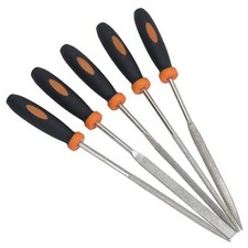 5pc Diamond File Set Precision Files Jewellery Making Craft Work 140mm Long