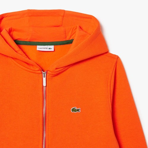 LACOSTE Kids Pocket Brushed Fleece Sweatshirt Hooded Zip Up ALL SIZES (2YR-16YR) - Picture 18 of 20