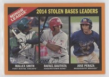 2015 Topps Heritage Minor League Edition Orange Border 5/25 Rafael Bautista nd3