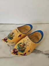 Dutch Wooden Shoes Clogs Holland Windmill Wood Decorative Vintage