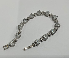 Sterling silver moissanite bracelet