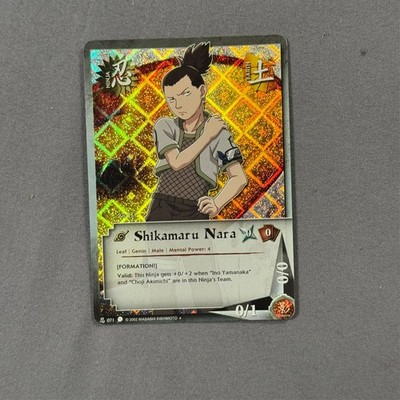 Shikamaru Nara 071 Uncommon Unlimited Diamond Foil Holo