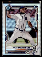 2021 Bowman Draft #BDC-58 Tyler Mattison Chrome Refractor