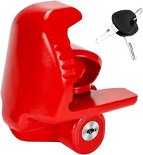 Cenipar Trailer Hitch Lock Universal Size Fit 1-7/8", 2", and 2-5/16" Red 