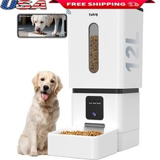 Automatic Dog Feeder W/ HD Camera Two Way Audio Smart App Control Pets New