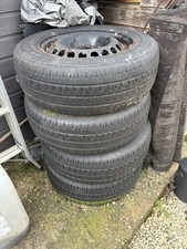 VW Transporter T5 Steel Alloys 16” 5x100 Wheels x4, With Tyres