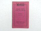Original 1961 1962 Norton Spare Parts List Book Manual Catalog 650 Twin 18648rs