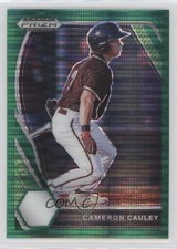 2021 Panini Prizm Draft Picks Green Pulsar Prizm Cameron Cauley #PDP73 2x9