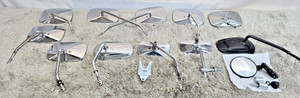 Harley Davidson Parts Lot Mirrors 12 Pieces OEM