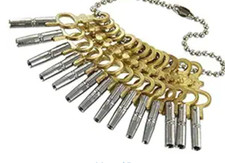 Set of 14 Pocket Watch Key for Winding Setting Size 00-12 - Antique Vintage