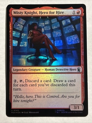 Misty Knight, Hero for Hire Marvel Super Heroes Foil