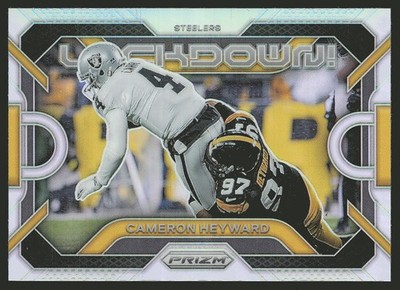 2023 Panini Prizm #LD-2 Cameron Heyward Lockdown! Prizms Silver