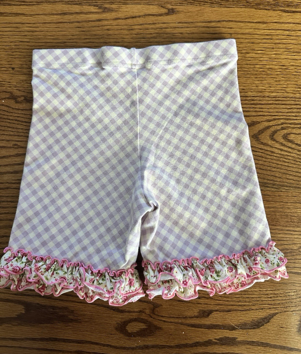 Matilda Jane girls 10 Enhanted Garden Maddie Gingham shorts