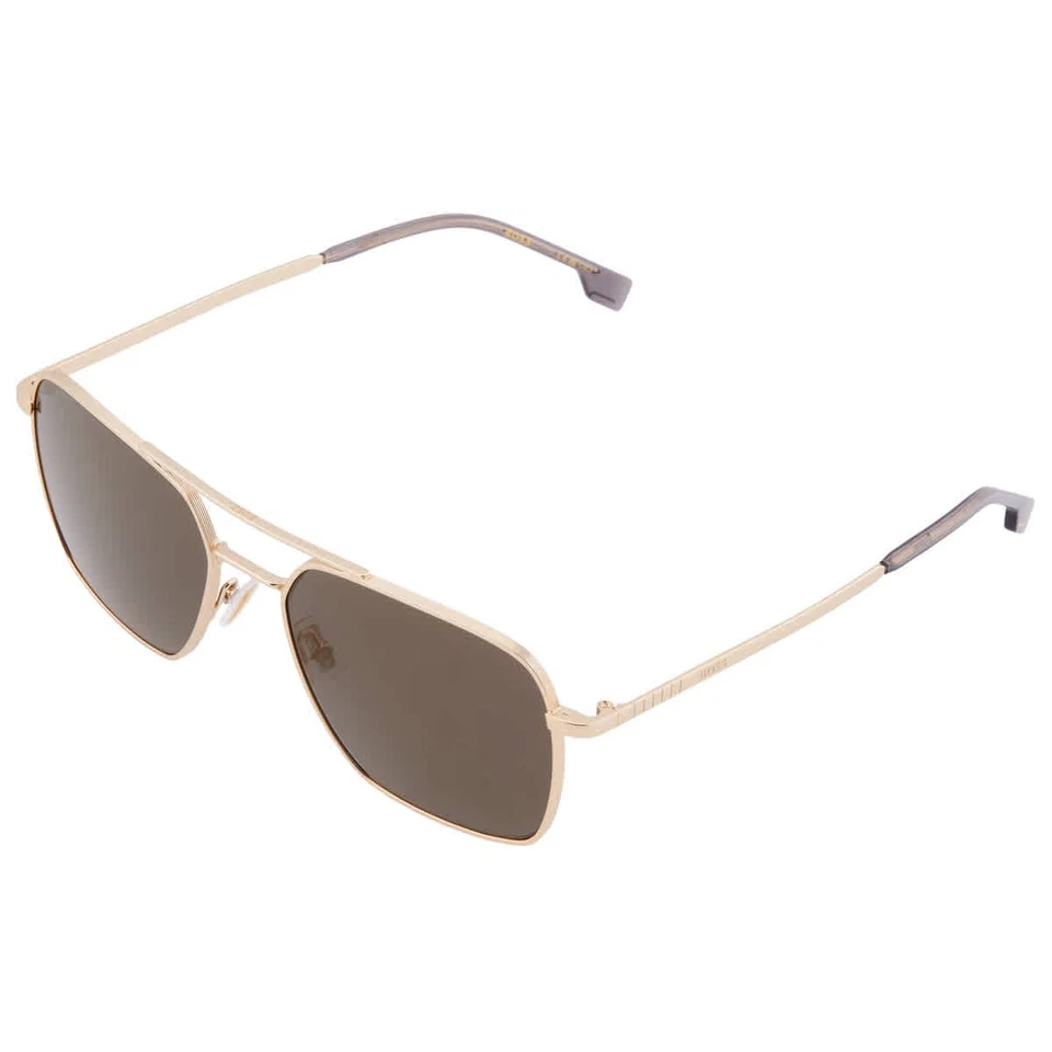 Hugo Boss Grey Bronze Navigator Men's Sunglasses BOSS 1414/O/S 0AOZ/JO 57 - Image 3 of 4