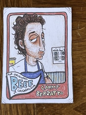 Gummy Arts Trading Card 2024 Carmy Berzatto The Bear 1965 Topps Style