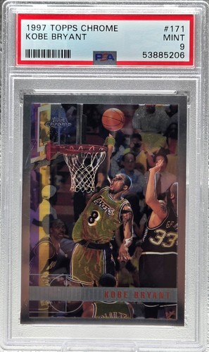 1997 Topps Chrome KOBE BRYANT Basketball Card PSA 9 MINT