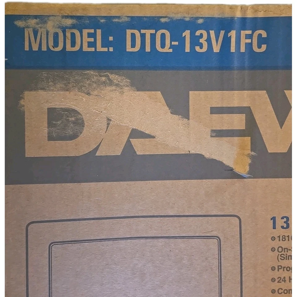 Televisor retro para juegos Daewoo 13" CRT DTQ-13V5FC NUEVO CRT Foto 4 de 4