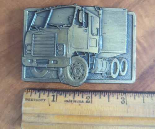 Vintage Semi Truck Belt Buckle Truck Driver Bendix