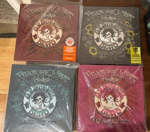 Grateful Dead Vinyl Complete Fillmore West 1969 RSD all 4 box sets with 1 sealed