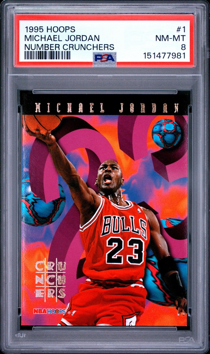 1995 HOOPS NUMBER CRUNCHERS #1 MICHAEL JORDAN PSA 8 | eBay