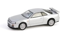 Nissan Skyline 1999 V-Spec R34 Sonic Silber 25th Ann 1:64 Greenlight 28160E