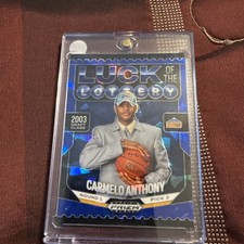 2024-25 Panini Prizm Black - Luck of the Lottery Carmelo Anthony #6 Blue Ice...
