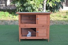 PawHub Small Wooden Chicken Hen Coop Rabbit Hutch Guinea Pig Cage Red