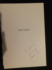 Signed  Book Title page PAM LONGOBARDI Drifters Author AUTOGRAPH